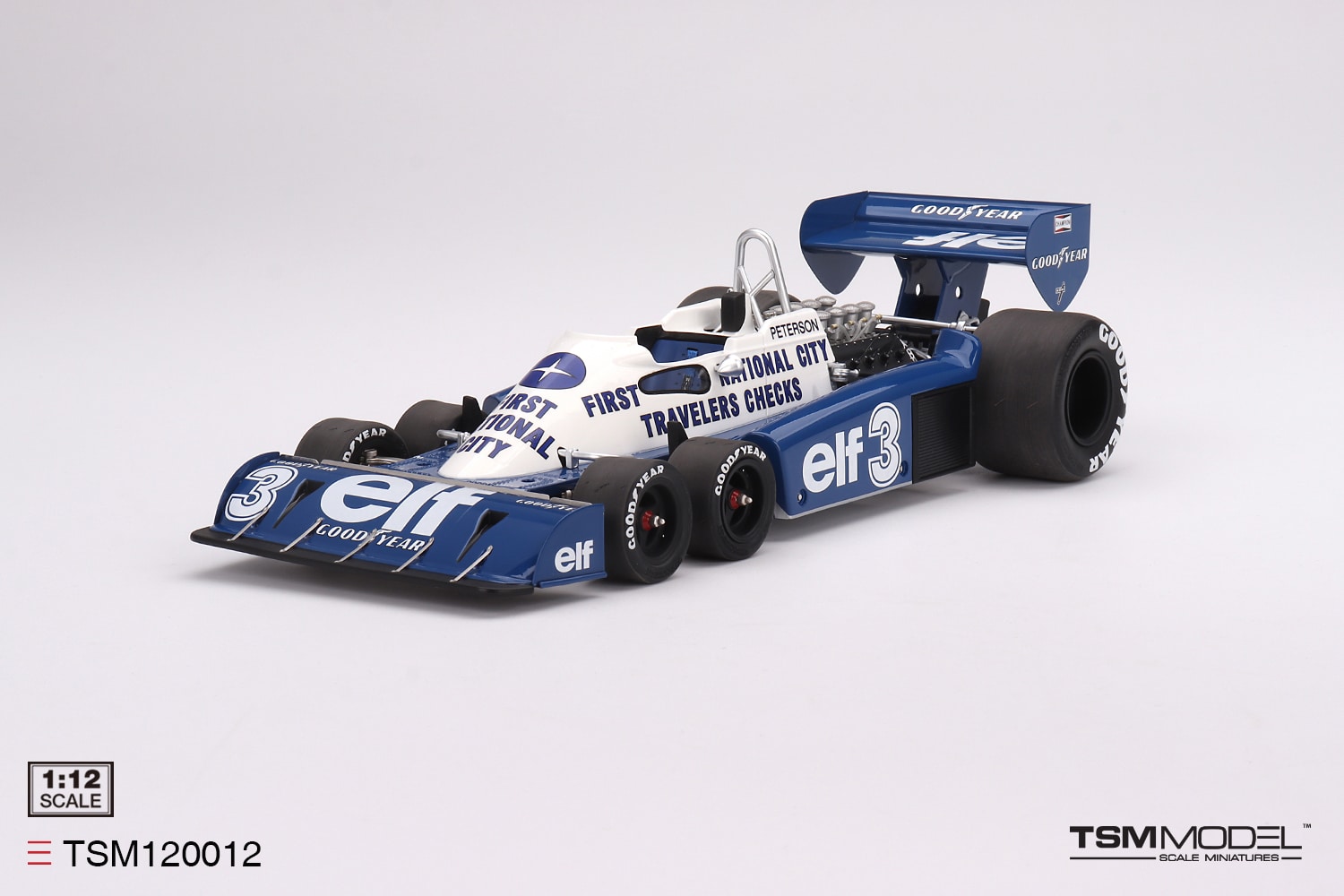 1/12 Tyrrell P34 No.3 Ronnie Peterson 1977 Monaco Grand Prix