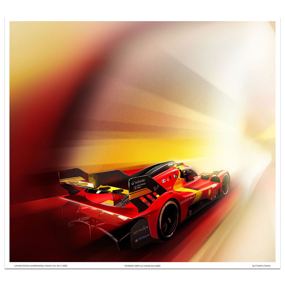 Ferrari 499P | Le Mans 2023 | Frederic Dams | Art Print