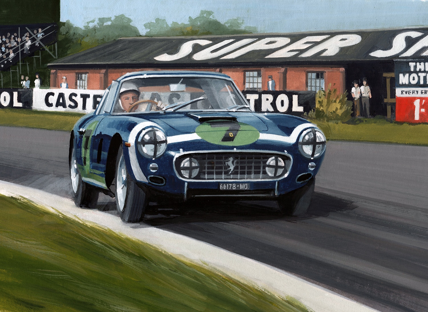 Stirling Moss | Ferrari 250 SWB | Goodwood TT | 1961 | Martin Tomlinson | Limited Edition Print