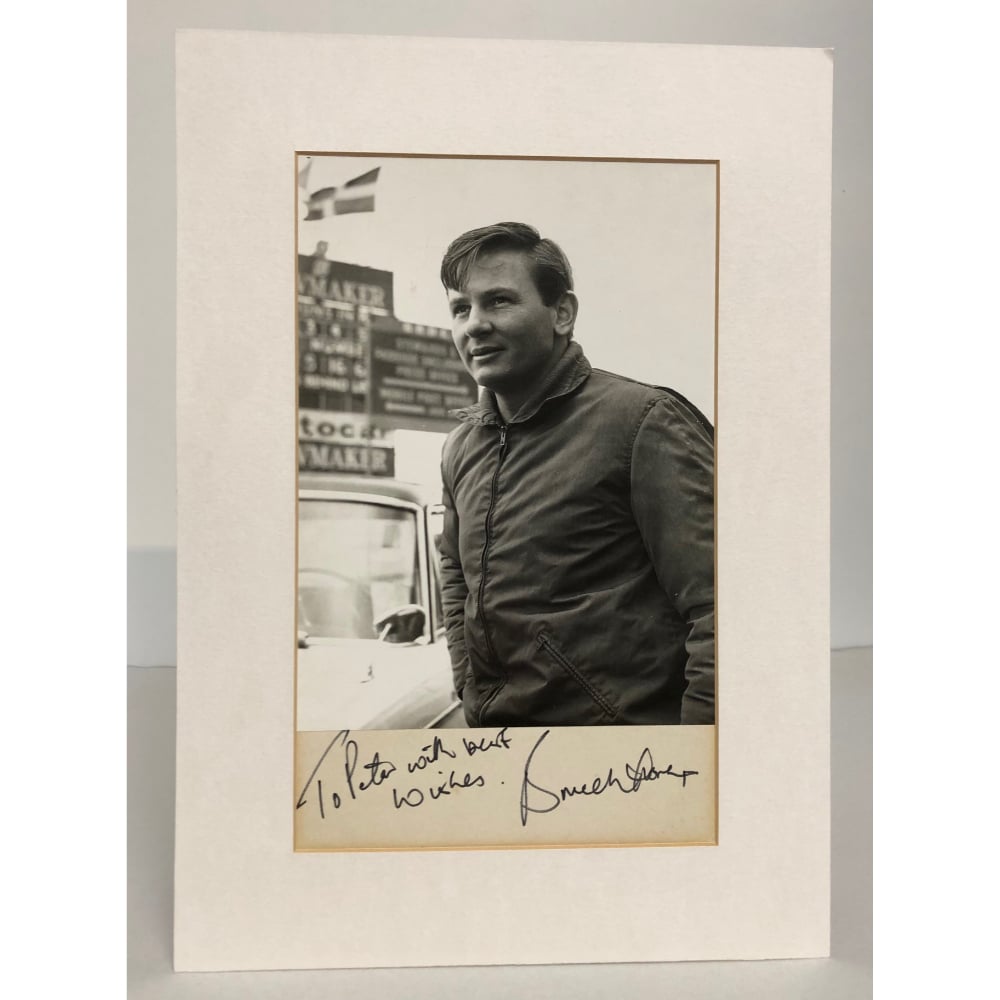 Vintage Signed Bruce McLaren Photograph