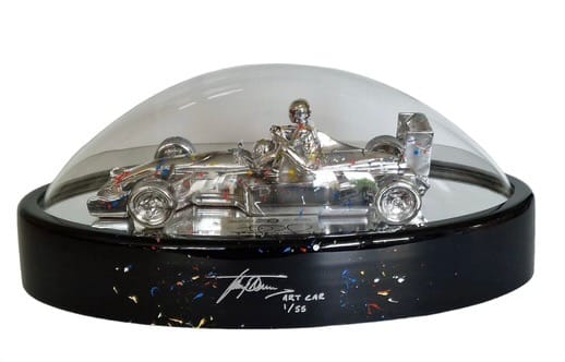 David Johnson, signed, embellished 'Taxi for Senna' sculpture