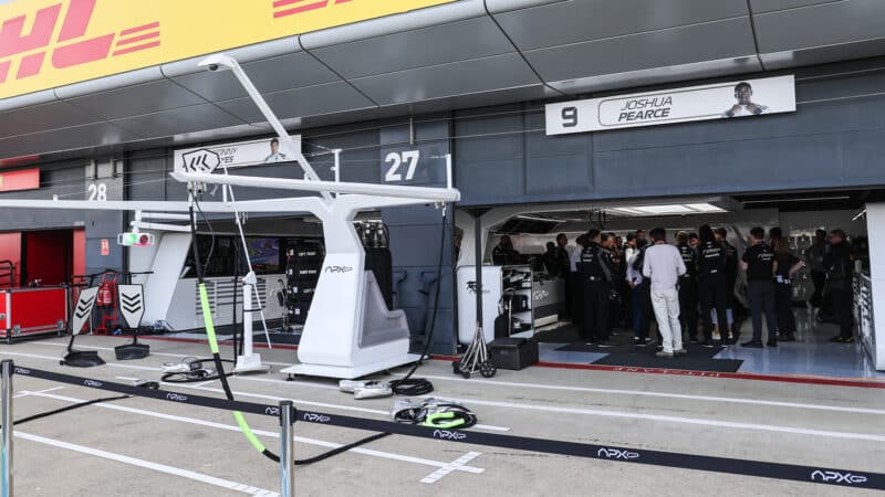 APXGP pit box at 2023 British Grand Prix