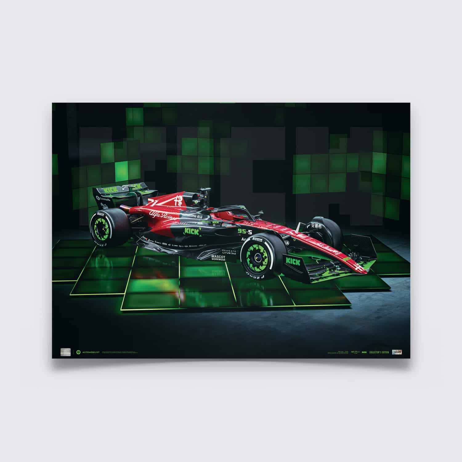 Alfa Romeo F1 Team KICK - KICK Streaming Livery - Belgian Grand Prix - 2023 | Collector's Edition Poster