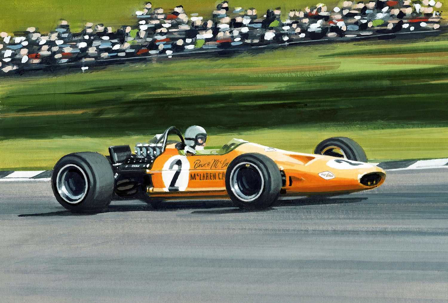 Bruce McLaren | M7A | Race of Champions | Martin Tomlinson | Limited Edition Print