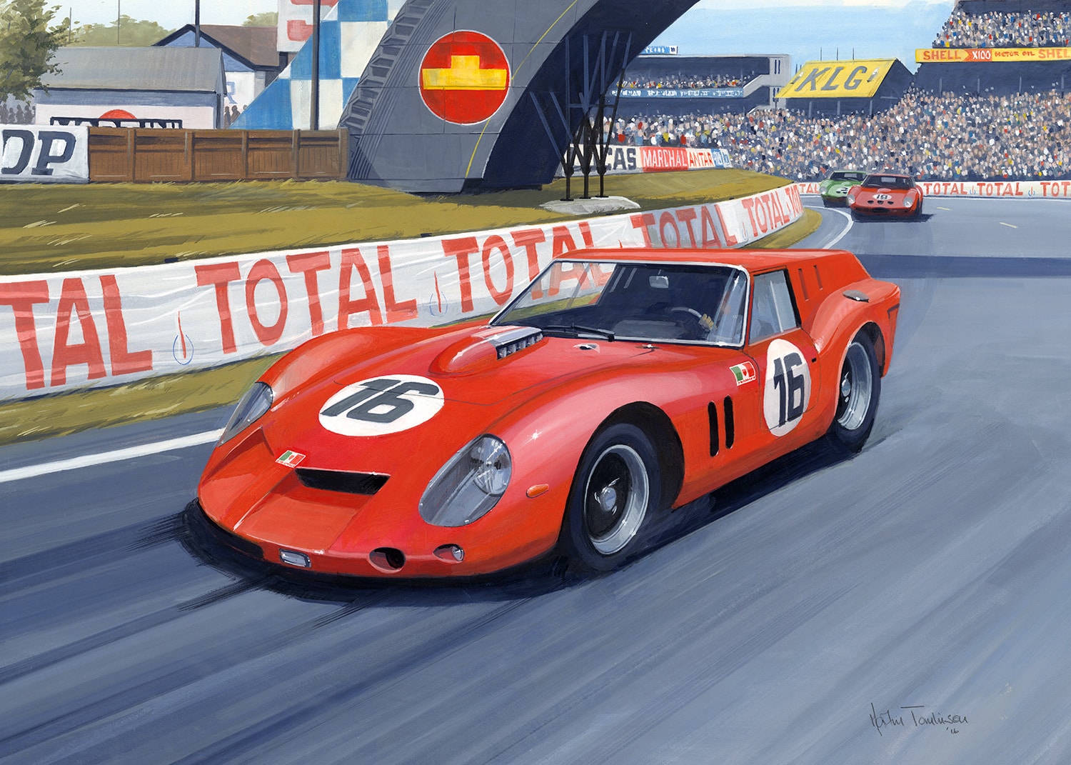 Ferrari SWB 'Breadvan' | Le Mans | 1962 | Martin Tomlinson | Limited Edition Print