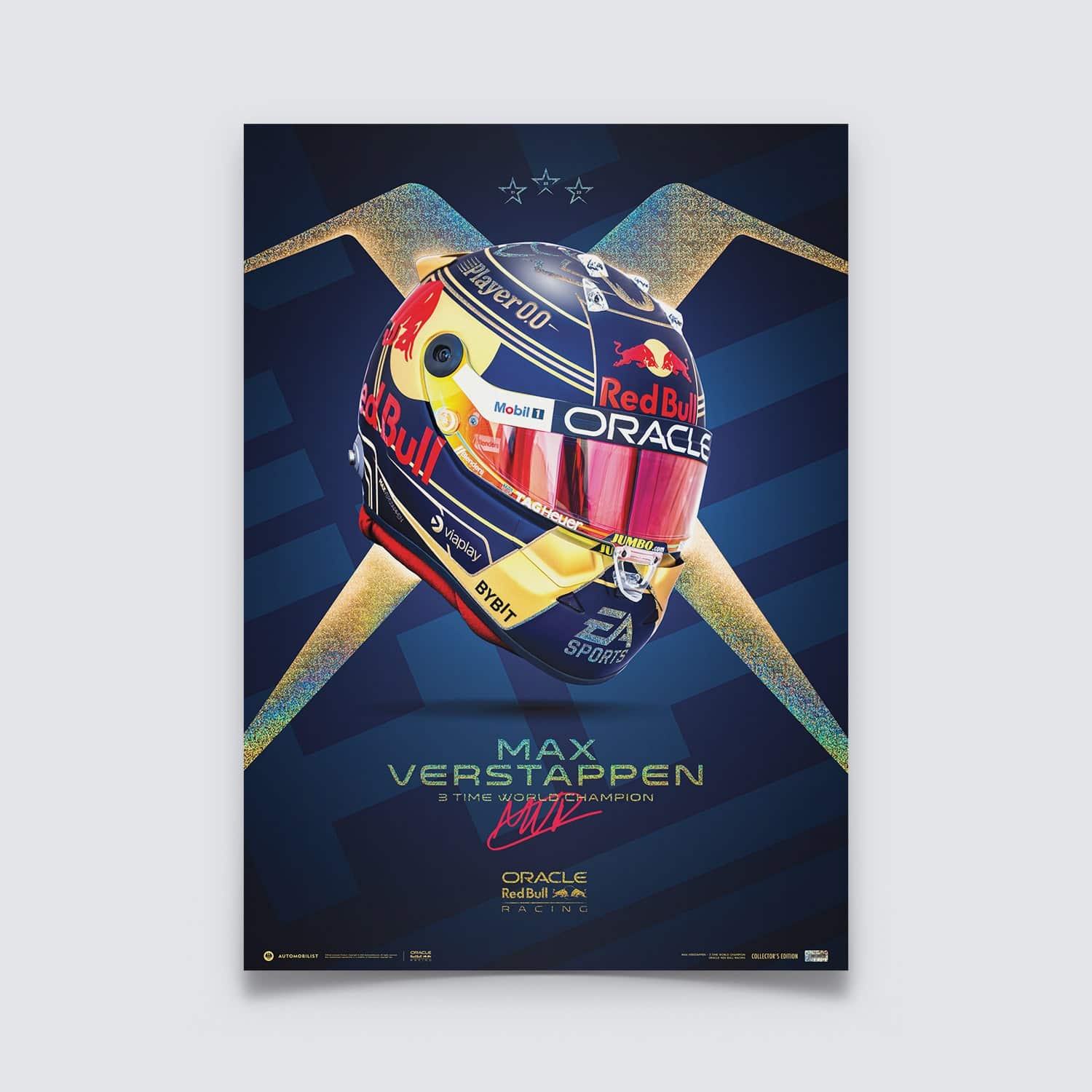 Oracle Red Bull Racing - Max Verstappen - Helmet - World Champion - 2023 | Collector's Edition