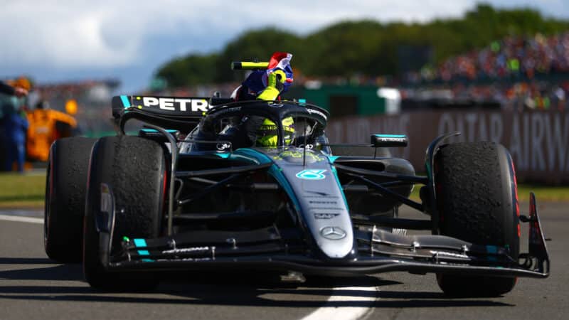 8 Lewis Hamilton mercedes British GP 2024