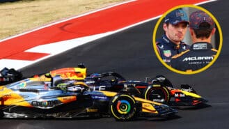 Johnny Herbert: ‘Penalty we gave Verstappen won’t stop him pushing Norris off track again’